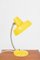 Lámpara de mesa cuello de ganso amarilla, años 60, Imagen 2