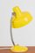 Gelbe Tischlampe mit Schwanenhals, 1960er 5