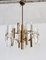 Large Mid-Century Italian Brass and Crystal Glass Chandelier attributed to Gaetano Sciolari, 1970s 11