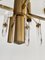 Large Mid-Century Italian Brass and Crystal Glass Chandelier attributed to Gaetano Sciolari, 1970s, Image 6