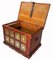 Vintage Wooden Wedding Chest, Rajestan, Pakistan, 1930s 4