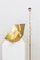 French Brass and Methacrylate Floor Lamp, 1980s 5