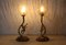 Bronze Commedia Dell Arte Table Lamps, Set of 2 2