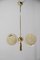 Art Deco Brass and Glass Chandelier, 1930s, Image 2