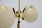 Lámpara de araña Art Déco de latón y vidrio, años 30, Imagen 4