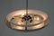 Lámpara de araña Bauhaus funcionalista de níquel de UFO, años 30, Imagen 11