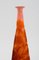 Early 20th Century Vase Frosted and Orange Art Glass from Emile Gallé 4