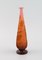Early 20th Century Vase Frosted and Orange Art Glass from Emile Gallé 2
