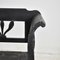 Vintage Hungarian Black Settle Bench, 1920s, Image 7