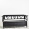 Vintage Hungarian Black Settle Bench, 1920s, Image 2