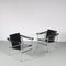 Chaises d'Appoint LC1 par Le Corbusier, Italie, 1970s, Set de 2 2
