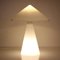 White Glass Table Lamp by SCE, France, 1970s 5