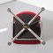 Chaise de Bureau Modèle 356 Rouge attribuée à Willem Hendrik Gispen pour Gispen, 1950s 8