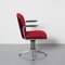Chaise de Bureau Modèle 356 Rouge attribuée à Willem Hendrik Gispen pour Gispen, 1950s 6