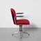 Model 356 Office Chair Red attributed to Willem Hendrik Gispen for Gispen, 1950s 6