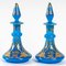 19th Century Enamelled Opaline Bottles, Set of 2 6