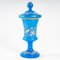 19th Century Blue Opaline Goblet and Lid 6