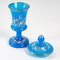 19th Century Blue Opaline Goblet and Lid, Image 8