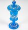 19th Century Blue Opaline Goblet and Lid 3