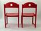 Red Painted Children's Chairs, 1970s, Set of 2, Image 3