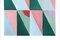 Natalia Roman, Díptico de cuadrícula combinada de azulejos rosas y verdes, 2022, Pintura sobre papel, Imagen 8