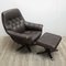 Vintage Sessel im skandinavischen Stil mit Fußhocker 6
