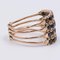 14 Karat Antiker Gold Harem Ring mit Saphiren 3