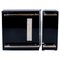 Art Deco French Black Lacquer with Side Element Dry Bar, 1930s, Set of 2, Image 1