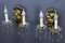 Rococo French Carved Giltwood and Crystal Glass Sconces, 1890s, Set of 2 6