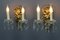 Rococo French Carved Giltwood and Crystal Glass Sconces, 1890s, Set of 2 5