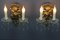 Rococo French Carved Giltwood and Crystal Glass Sconces, 1890s, Set of 2 3