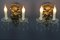 Rococo French Carved Giltwood and Crystal Glass Sconces, 1890s, Set of 2, Image 3