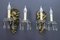 Rococo French Carved Giltwood and Crystal Glass Sconces, 1890s, Set of 2 19