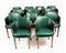 Antiker Art Deco Esstisch und Stühle aus Nusswurzelholz von Hille, 1920er, 13er Set 13
