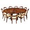 Mid 20th Century Jupe Dining Table, Leaf Cabinet and Chairs, 1950s, Set of 12, Image 1