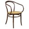 Viennese Mesh Bentwood Armchair attributed to Thonet, Austria, 1900s, Image 1
