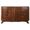 Credenza Mid-Century in quercia marrone attribuita a Charles Dudouyt, anni '40, Immagine 1