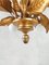 Hollywood Regency Pendant LIght with Leaves and Opaline Glass Spheres, 1970s, Image 4