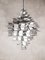 Vintage Cassiope Deckenlampen aus silbernem Aluminium, Max Sauze zugeschrieben, 2er Set 5