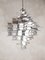 Vintage Cassiope Deckenlampen aus silbernem Aluminium, Max Sauze zugeschrieben, 2er Set 4