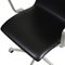 Grande Chaise de Bureau Oxford en Cuir Noir par Arne Jacobsen, 2000s 4