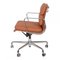 Chaise de Bureau Ea-217 en Cuir Cognac par Charles Eames pour Vitra 3