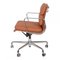 Ea-217 Office Chair in Cognac Leather by Charles Eames for Vitra 3