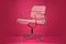 Sedia da scrivania Bubble Gum rosa di Eero Saarinen, anni '70, Immagine 1