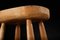 Vintage Milking Stool in Elm, 1980s 4