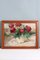 French School Artist, Red Peonies, Oil on Panel, Mid-20th Century, Framed 1