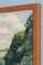 French School, Country Road with Village, 1950s, Oil on Panel, Framed 9