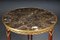 20th Century Empire Salon Side Table in Beechwood & Marble, Image 14