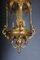 French Fire Bronze & Brass Lantern Hanging Light, Image 16