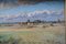 Artista impresionista, paisaje otoñal, siglo XX, óleo sobre lienzo, enmarcado, Imagen 7